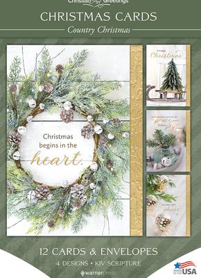 Boxed Cards - Assorted - Christmas - Country Christmas - (Kjv)