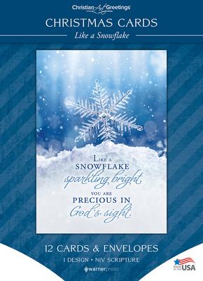 Boxed Cards - Christmas - Like a Snowflake - Eph 3:17-18 (Niv)