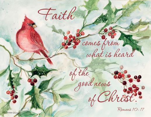 Cardinals & Berries Christmas Card