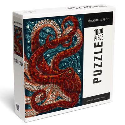 Octopus - Paper Mosaic - 1000 Piece Puzzle Subscription
