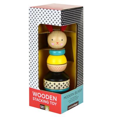 Wooden Stacking Toy Modern Bunny