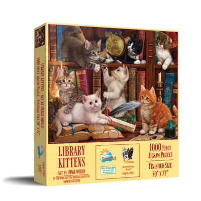 Library Kittens 1000 PC Puzzle