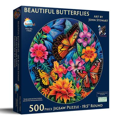 Beautiful Butterflies 500 PC Puzzle