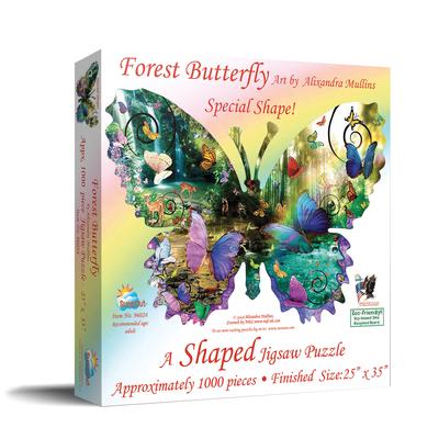 Forest Butterfly 1000 PC Shaped Puzzle