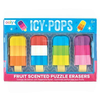 Icy Pops Scented Puzzle Erasers - Set of 4