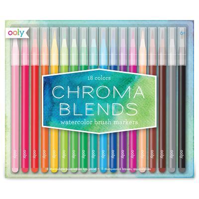 Chroma Blends Watercolor Brush Markers - Set of 18