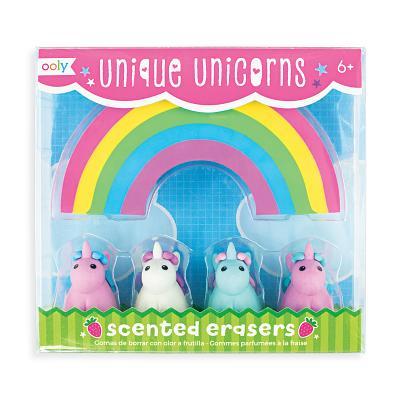 Unique Unicorns Scented Erasers - Set of 5