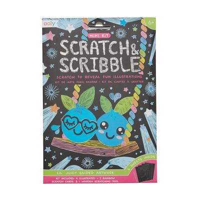 Mini Scratch & Scribble Art Kit: Lil' Juicy - 7 PC Set