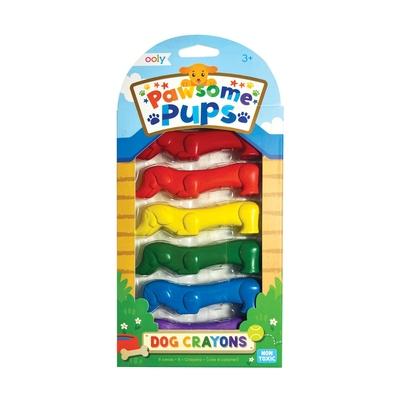 Pawsome Pups Dog Crayons - Set of 6