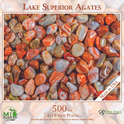 Lake Superior Agates - 500 Piece Jigsaw Puzzle