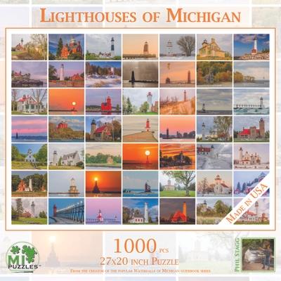 Lighthouses of Michigan - 1000 Piece Jigsaw Puzzle