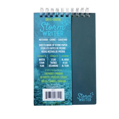 Storm Writer Notebook, 4x6, Top Coil, 65 Ruled Sheets, Stone Paper