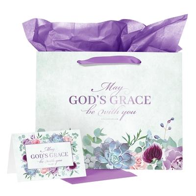 Gift Bag with Card Large Landscape God's Grace Col. 4:18