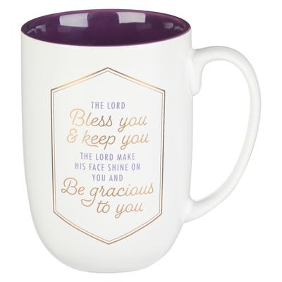 Christian Art Gifts Ceramic Coffee Mug for Men and Women: The Lord Bless You and Keep You - Numbers 6:24 Inspirational Bible Verse, White, 12 Oz.