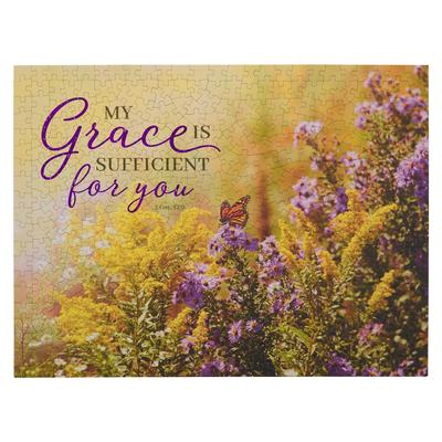 Christian Art Gifts 500 Piece Scripture Puzzle for Men, Women, & Children: My Grace Is Sufficient for You - 2 Corinthians 12:9 Inspirational Bible Ver