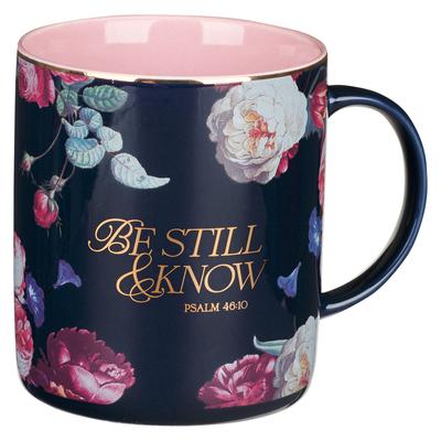 Christian Art Gifts Large Ceramic Inspirational Scripture Coffee & Tea Mug for Women: Be Still & Know Encouraging Bible Verse, Lead/Cadmium Free Drink