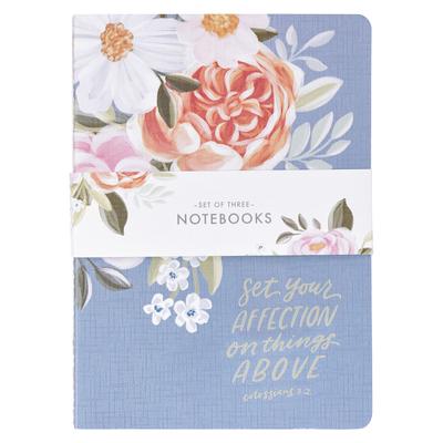Notebook Set 3pc Lg Floral Set Your Affection Col. 3:2 Subscription