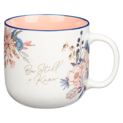 Mug Pink Floral Be Still Ps. 46:10 Subscription