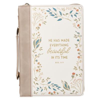 Bible Cover Fashion Cream/Taupe Everything Beautiful Ecc. 3:11 Subscription