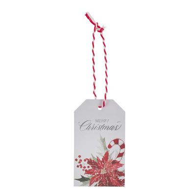 Gift Tags 16pc Christmas Poinsettia Subscription