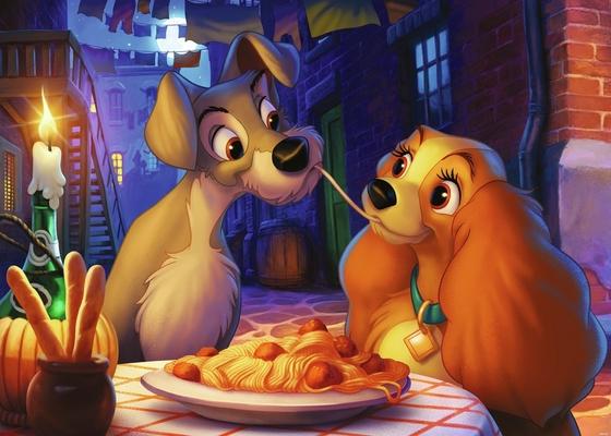 Disney Lady & the Tramp 1000 PC Puzzle