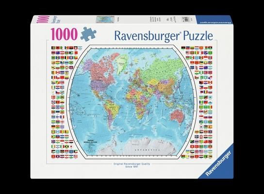 Political World Map 1000 PC Puzzle