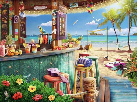 Beach Bar Breezes 1000 PC Puzzle