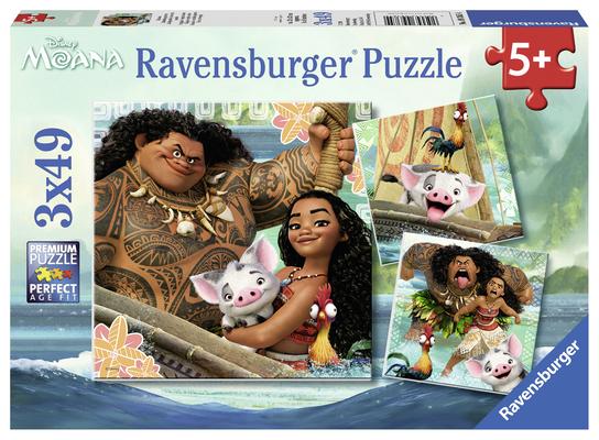 Moana Born to Voyage (3 X 49 Puzzle)