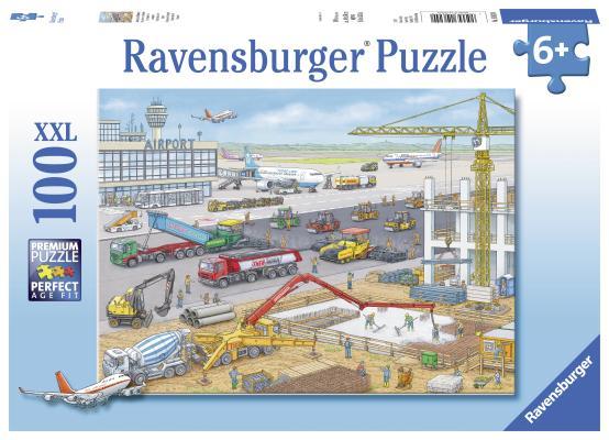 Construction at the Airport 100 PC Puzzle