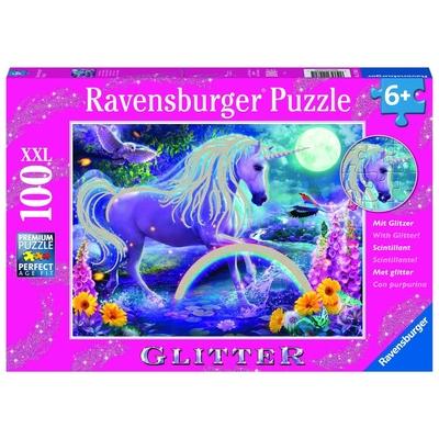 Glitter Unicorn 100 PC Glitter Puzle