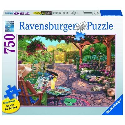 Cozy Backyard Bliss 750 PC Large Format Puzzle