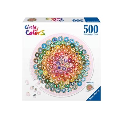 Donuts 500 PC Round Puzzle