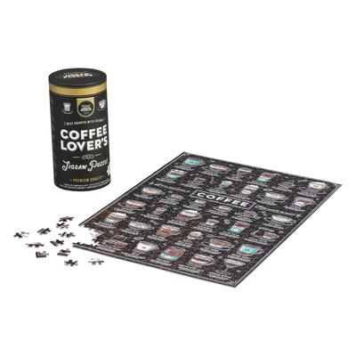 Coffee Lover's 500 Piece Jigsaw Puzzle in Canister