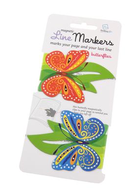 Linemarkers - Butterflies (Magnetic Bookmark)