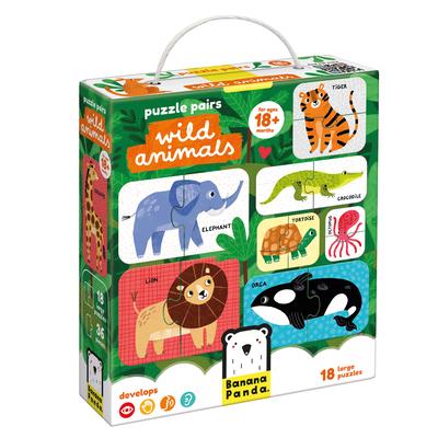 Puzzle Pairs Wild Animals 18m+ Toddler Puzzle