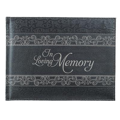 Guest Book in Loving Memory Charcoal