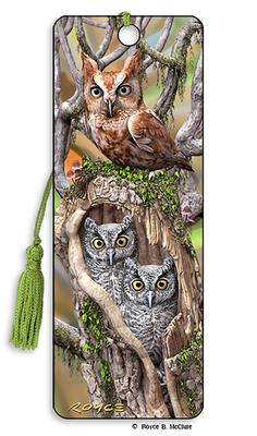 Royce 3D Bookmark - Owls