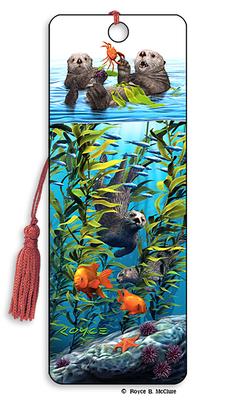 Royce 3D Bookmark - Sea Otters