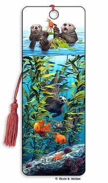 Royce 3D Bookmark - Sea Otters