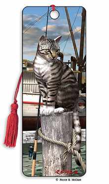 Royce 3D Bookmark - Wharf Cat