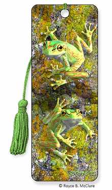 Royce 3D Bookmark - Bell Frogs