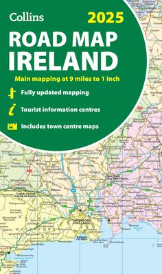 2025 Collins Road Map Of Ireland Folded Road Map By Collins Folded 9780008653002 28a0825