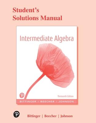 Student Solutions Manual for Intermediate Algebra Subscription