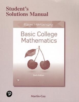 Student Solutions Manual for Basic College Mathematics Subscription