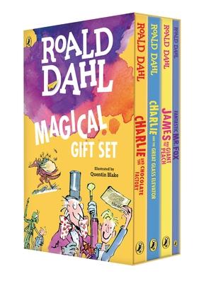 Roald Dahl Magical Gift Boxed Set (4 Books): Charlie and the Chocolate Factory, James and the Giant Peach, Fantastic Mr. Fox, Charlie and the Great Gl