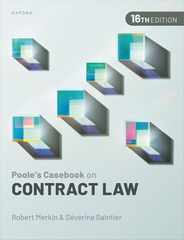 Pooles Casebook on Contract Law 16th Edition Subscription