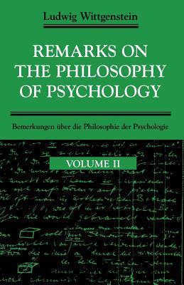 Remarks on the Philosophy of Psychology, Volume 2