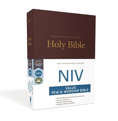 NIV, Value Pew and Worship Bible, Hardcover, Burgundy