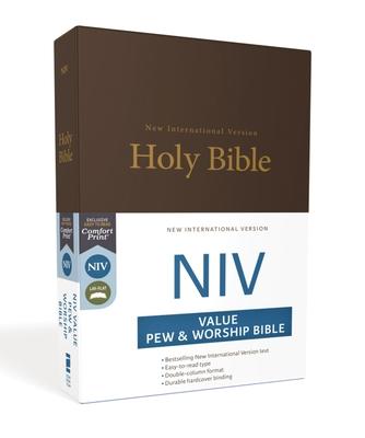 NIV, Value Pew and Worship Bible, Hardcover, Brown