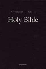 NIV, Pew and Worship Bible, Large Print, Hardcover, Black Subscription